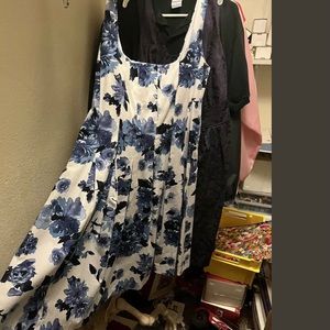 Cobalt Blue & White Dress